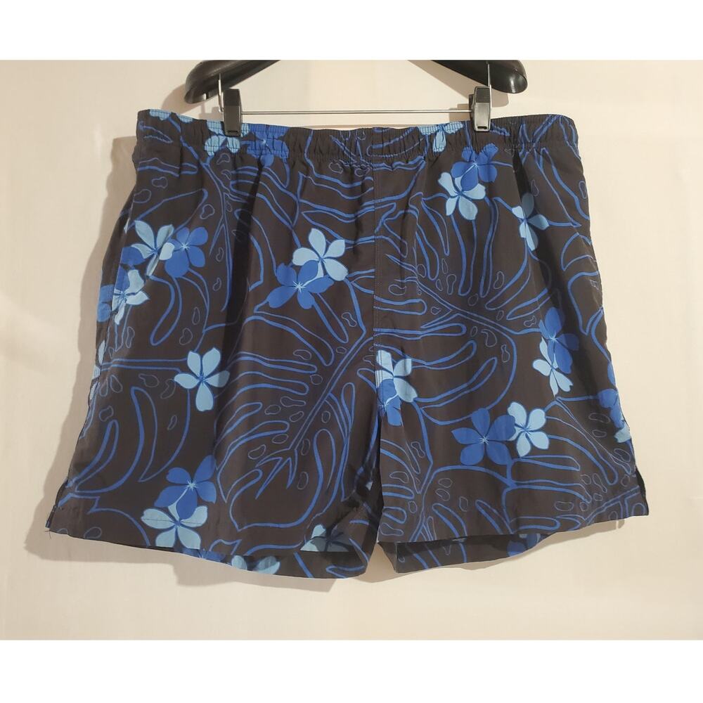 Vtg Tommy Bahama Floral Tropical Mesh Lined Swim Trunks Size XL Hawaii Island